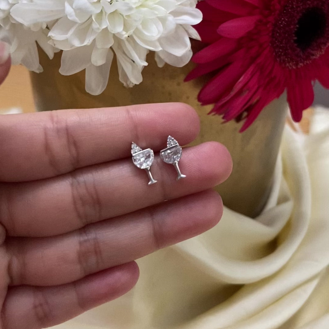 Fine like Wine Earrings Studs Earrings